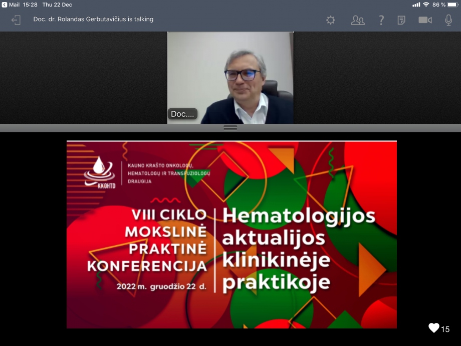 Hematologijos aktualijos klinikinėje praktikoje | VIII konferencija