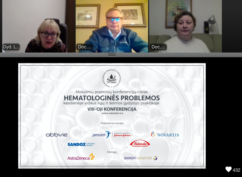 Hematologinės problemos kasdienėje vidaus ligų ir šeimos gydytojo praktikoje | VIII konferencija
